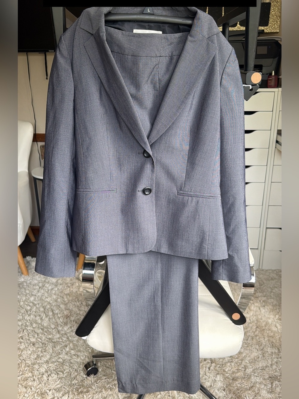 Jones New York grey pant suit
